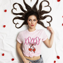 Load image into Gallery viewer, XOXO Cherries Red And Pink Checkered Bow TRANSFER SDD DEC 25
