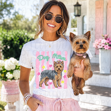 Load image into Gallery viewer, Dog Mom Wavy Pink Stripes Breed DROPDOWN TRANSFER UAC 26
