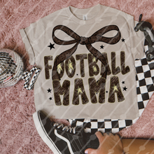 Load image into Gallery viewer, Brown Dotted Football Mama Or Nana Dropdown TRANSFER JBD JULY 25
