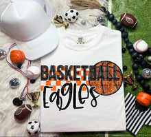 Load image into Gallery viewer, Basketball Mascots Faux Embroidery Sequin Checkered DROPDOWN TRANSFER CAP
