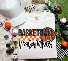 Load image into Gallery viewer, Basketball Mascots Faux Embroidery Sequin Checkered DROPDOWN TRANSFER CAP
