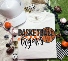 Load image into Gallery viewer, Basketball Mascots Faux Embroidery Sequin Checkered DROPDOWN TRANSFER CAP
