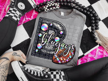 Load image into Gallery viewer, Faux Leather Rhinestone Football Mascots DROPDOWN TRANSFER CAP
