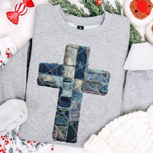 Load image into Gallery viewer, Denim Christmas Collection Patchwork DROPDOWN TRANSFER THREAD OCT 25
