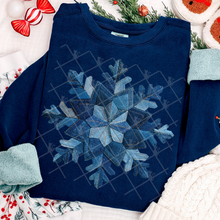 Load image into Gallery viewer, Denim Christmas Collection Patchwork DROPDOWN TRANSFER THREAD OCT 25
