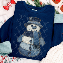 Load image into Gallery viewer, Denim Christmas Collection Patchwork DROPDOWN TRANSFER THREAD OCT 25
