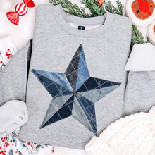 Load image into Gallery viewer, Denim Christmas Collection Patchwork DROPDOWN TRANSFER THREAD OCT 25
