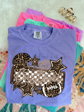 Load image into Gallery viewer, Leopard Football Name Plate Customized DROPDOWN DTF TRANSFER BIA
