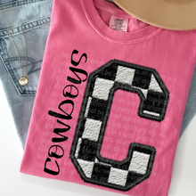 Load image into Gallery viewer, Faux Chenille Embroidery Mascot + Color DROPDOWN TRANSFER THREAD JULY 25
