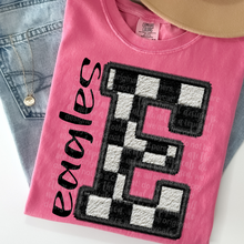 Load image into Gallery viewer, Faux Chenille Embroidery Mascot + Color DROPDOWN TRANSFER THREAD JULY 25
