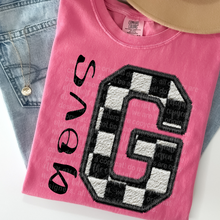 Load image into Gallery viewer, Faux Chenille Embroidery Mascot + Color DROPDOWN TRANSFER THREAD JULY 25
