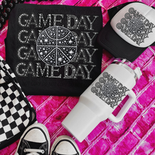 Load image into Gallery viewer, Game Day Stacked Sports Faux Rhinestones DROPDOWN TRANSFER CSD
