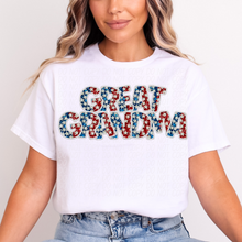 Load image into Gallery viewer, 4th of July Faux Embroidery Star Name Dropdown TRANSFER CSD MAY 25
