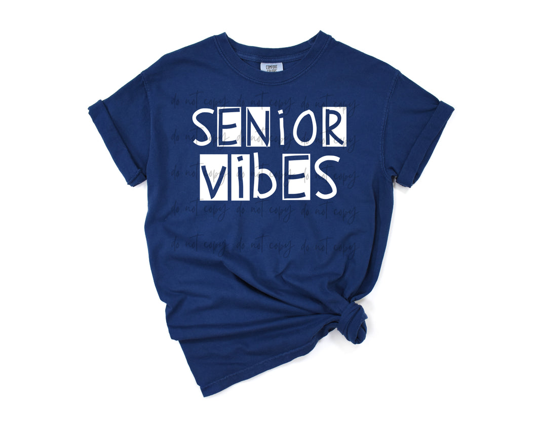 Senior Vibes Boxy TRANSFER