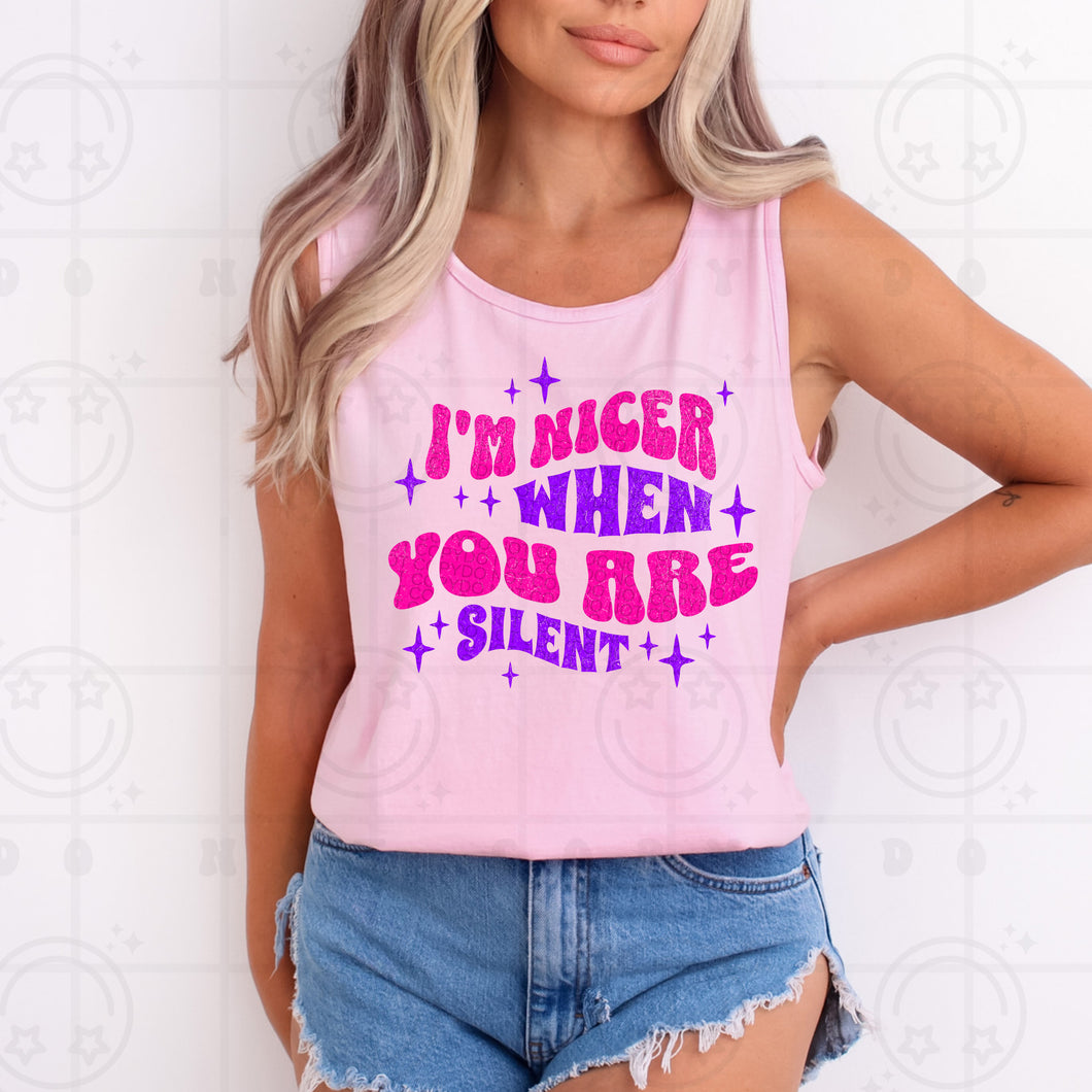 I’m Nicer When You’re Silent TRANSFER HMWK MAY 25