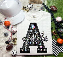 Load image into Gallery viewer, Leather Rhinestone Mascot DROPDOWN TRANSFER CAP
