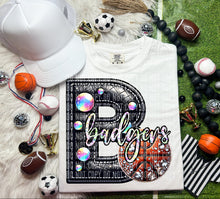 Load image into Gallery viewer, Faux Leather Rhinestone Basketball Mascots DROPDOWN TRANSFER CAP
