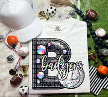 Load image into Gallery viewer, Faux Leather Rhinestone Volleyball Mascots DROPDOWN TRANSFER CAP
