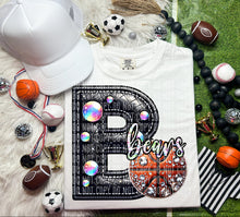 Load image into Gallery viewer, Faux Leather Rhinestone Basketball Mascots DROPDOWN TRANSFER CAP
