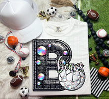 Load image into Gallery viewer, Faux Leather Rhinestone Volleyball Mascots DROPDOWN TRANSFER CAP
