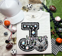 Load image into Gallery viewer, Faux Leather Rhinestone Soccer Mascots DROPDOWN TRANSFER CAP
