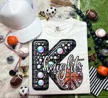 Load image into Gallery viewer, Faux Leather Rhinestone Basketball Mascots DROPDOWN TRANSFER CAP
