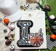 Load image into Gallery viewer, Faux Leather Rhinestone Basketball Mascots DROPDOWN TRANSFER CAP
