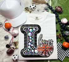 Load image into Gallery viewer, Faux Leather Rhinestone Basketball Mascots DROPDOWN TRANSFER CAP

