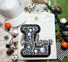 Load image into Gallery viewer, Leather Rhinestone Mascot DROPDOWN TRANSFER CAP
