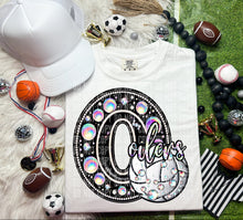 Load image into Gallery viewer, Faux Leather Rhinestone Volleyball Mascots DROPDOWN TRANSFER CAP
