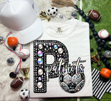 Load image into Gallery viewer, Faux Leather Rhinestone Soccer Mascots DROPDOWN TRANSFER CAP
