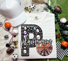 Load image into Gallery viewer, Faux Leather Rhinestone Basketball Mascots DROPDOWN TRANSFER CAP
