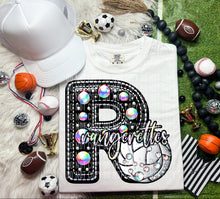 Load image into Gallery viewer, Faux Leather Rhinestone Volleyball Mascots DROPDOWN TRANSFER CAP
