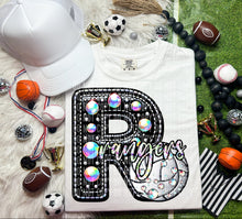 Load image into Gallery viewer, Faux Leather Rhinestone Volleyball Mascots DROPDOWN TRANSFER CAP
