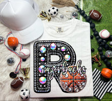 Load image into Gallery viewer, Faux Leather Rhinestone Basketball Mascots DROPDOWN TRANSFER CAP
