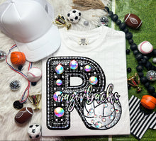 Load image into Gallery viewer, Faux Leather Rhinestone Volleyball Mascots DROPDOWN TRANSFER CAP
