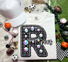 Load image into Gallery viewer, Leather Rhinestone Mascot DROPDOWN TRANSFER CAP
