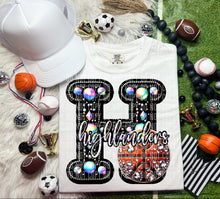 Load image into Gallery viewer, Faux Leather Rhinestone Basketball Mascots DROPDOWN TRANSFER CAP
