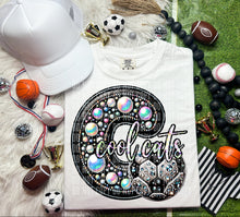 Load image into Gallery viewer, Faux Leather Rhinestone Soccer Mascots DROPDOWN TRANSFER CAP

