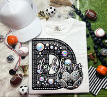Load image into Gallery viewer, Faux Leather Rhinestone Soccer Mascots DROPDOWN TRANSFER CAP
