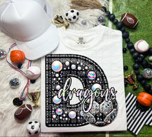 Load image into Gallery viewer, Faux Leather Rhinestone Soccer Mascots DROPDOWN TRANSFER CAP
