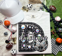 Load image into Gallery viewer, Faux Leather Rhinestone Soccer Mascots DROPDOWN TRANSFER CAP

