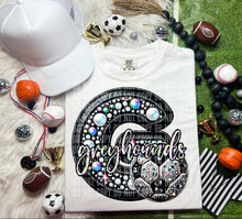 Load image into Gallery viewer, Faux Leather Rhinestone Soccer Mascots DROPDOWN TRANSFER CAP
