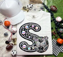 Load image into Gallery viewer, Faux Leather Rhinestone Soccer Mascots DROPDOWN TRANSFER CAP
