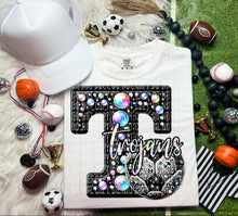 Load image into Gallery viewer, Faux Leather Rhinestone Soccer Mascots DROPDOWN TRANSFER CAP
