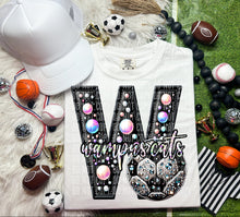 Load image into Gallery viewer, Faux Leather Rhinestone Soccer Mascots DROPDOWN TRANSFER CAP
