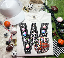 Load image into Gallery viewer, Faux Leather Rhinestone Basketball Mascots DROPDOWN TRANSFER CAP
