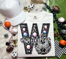 Load image into Gallery viewer, Faux Leather Rhinestone Soccer Mascots DROPDOWN TRANSFER CAP
