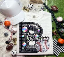 Load image into Gallery viewer, Faux Leather Rhinestone Baseball Mascots DROPDOWN TRANSFER CAP
