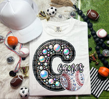 Load image into Gallery viewer, Faux Leather Rhinestone Baseball Mascots DROPDOWN TRANSFER CAP

